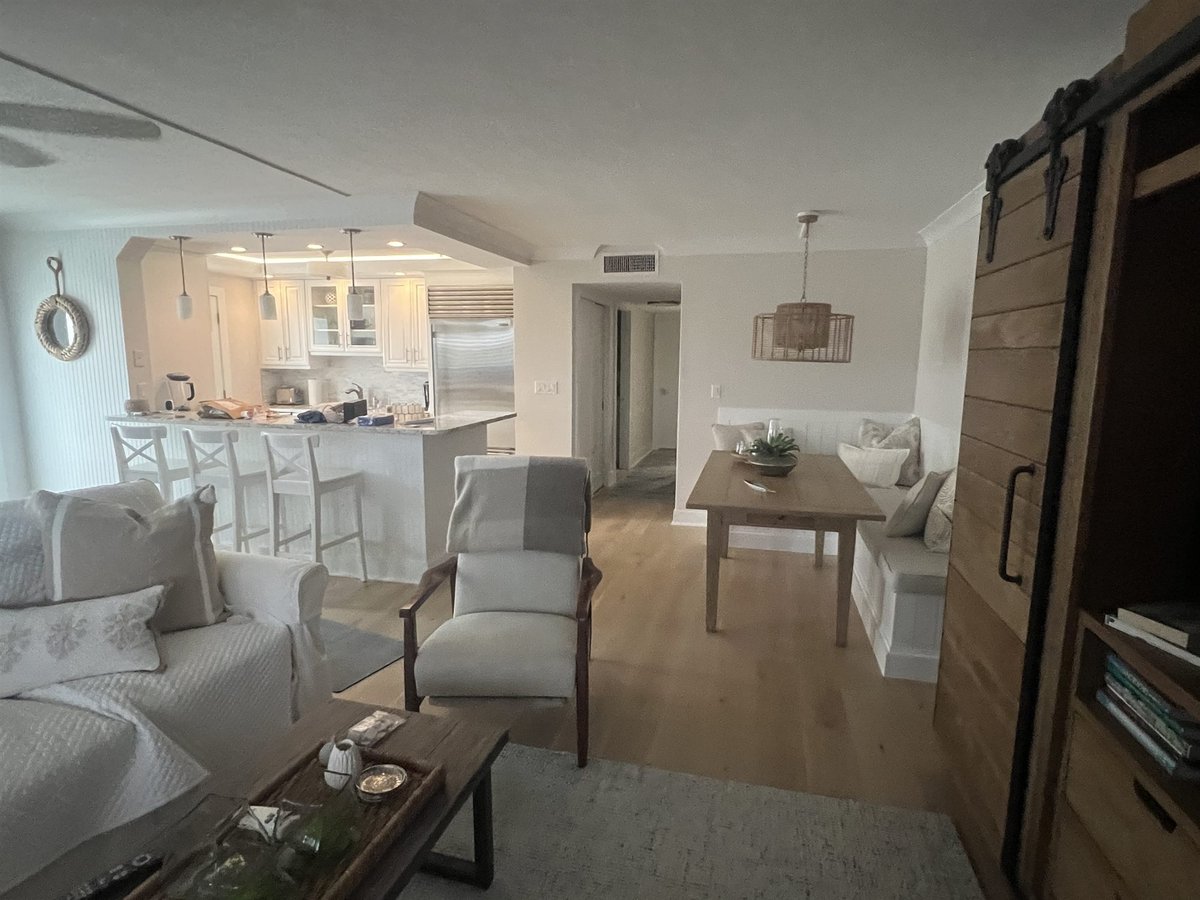 open concept living room kitchen and dining area full home renovation - optimized